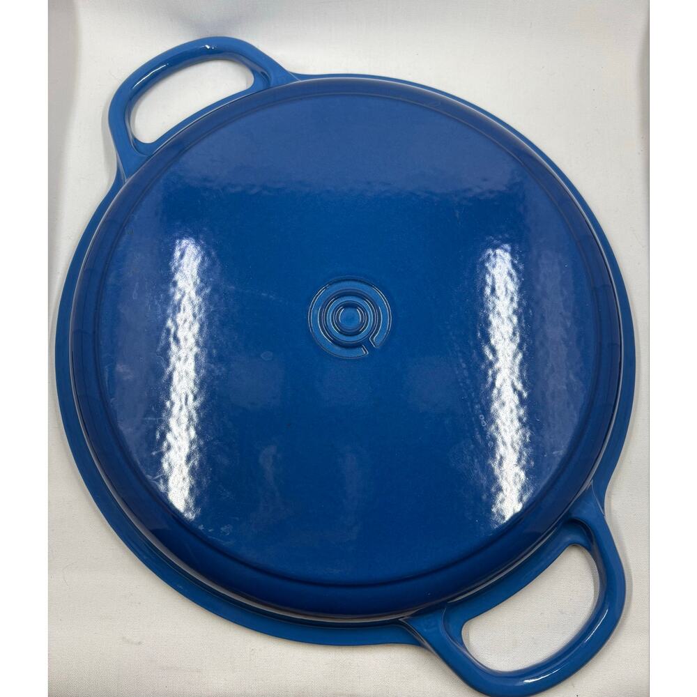 Le Creuset Enameled Cast Iron Grill Pan -Blue - Picture 3 of 4